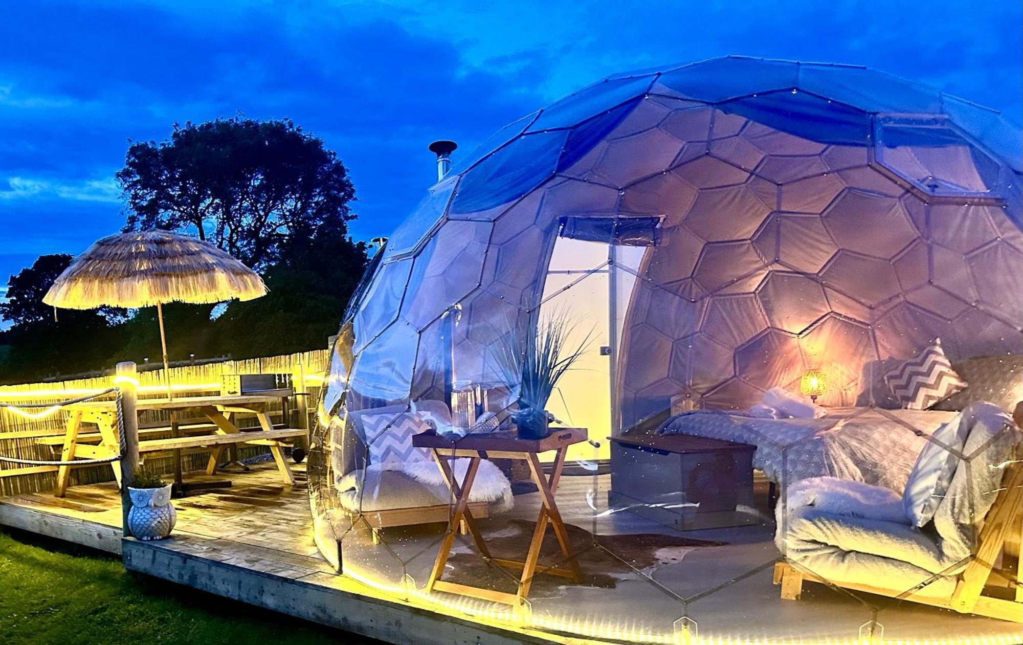 Hotel Deerstone Glamping-Boulsworth Hill Dome Hot Tub Earby Exteriér fotografie