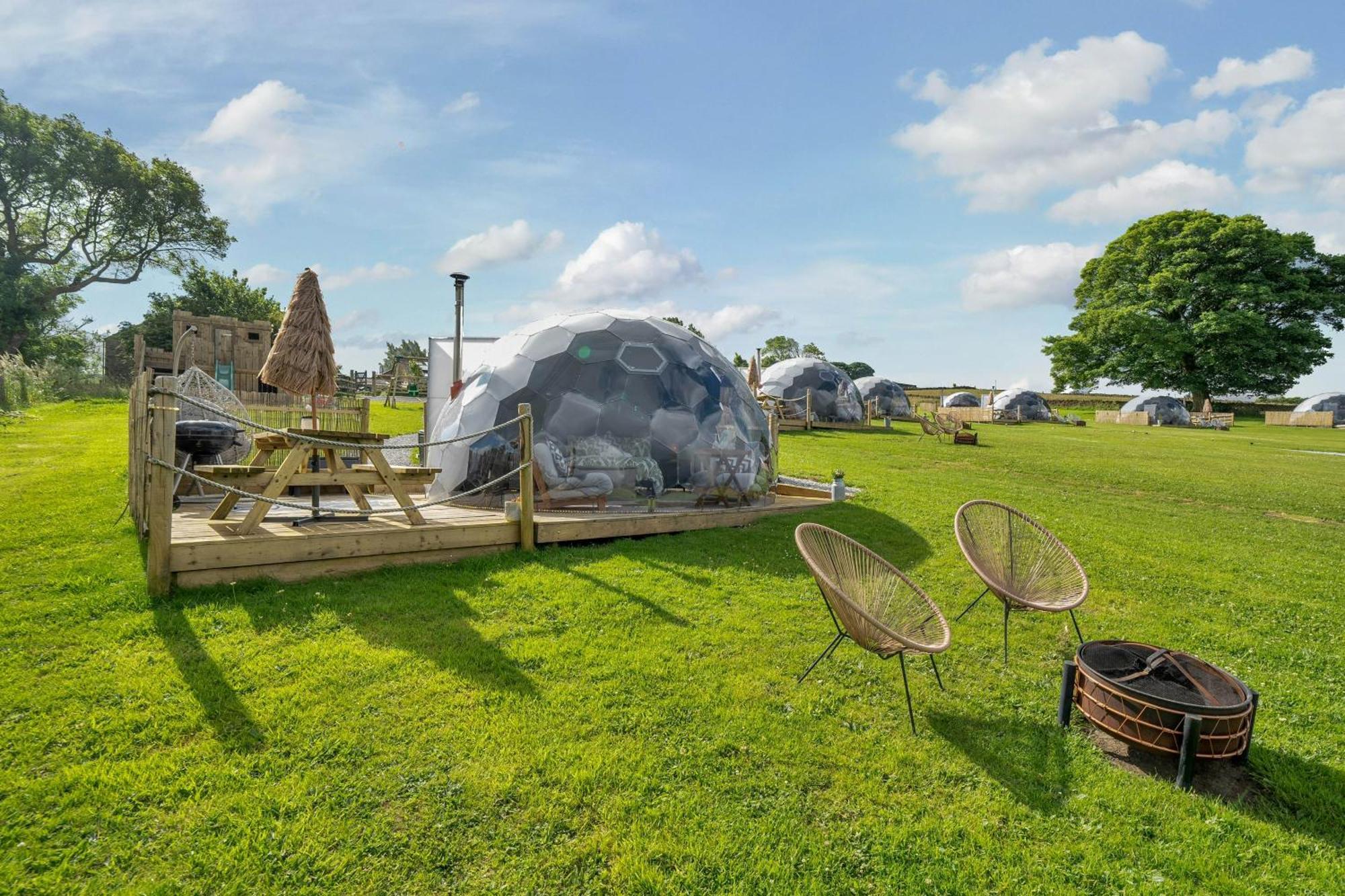 Hotel Deerstone Glamping-Boulsworth Hill Dome Hot Tub Earby Exteriér fotografie